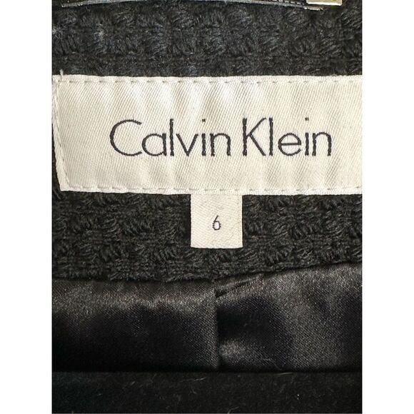 Calvin Klein black women's coat size 6 with removable knit sleeves - Picture 4 of 11